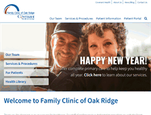 Tablet Screenshot of familyclinicoakridge.com